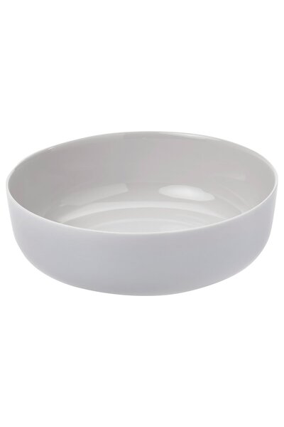IKEA VITBLECKA Serving bowl, light grey, 22 cm