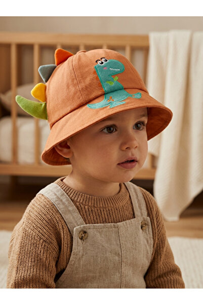 PIECE SIGNATURE Boy's Dinosaur Detailed Cotton Summer Hat (1-3 Years) (Size 5...