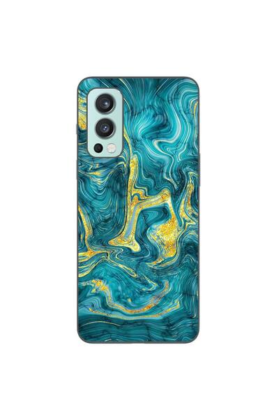 OEM Husa compatibila cu OnePlus Nord 2 Silicon Gel Tpu Model Abstract Gemston...