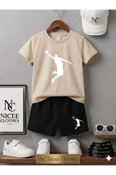 NC Nicee Clothes TRIUNGRĂ ȘI PANTALONI SCURȚI DE VARĂ PENTRU COPII UNISEX (IM...