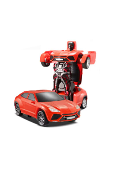 CasaDesteapta.ro Jucarie Robot Transformer Masina cu Sunet Lumina & Miscare