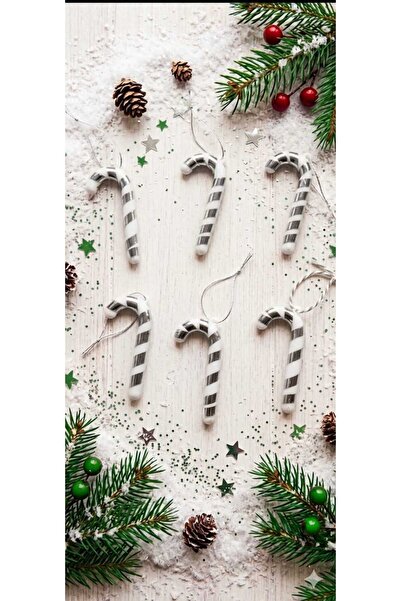 asöy Christmas Pine Tree Ornament Candy Cane Tree Ornament 6 cm Small Size Se...
