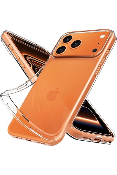 EDELFU iPhone 17 PRO MAX uyumlu - Şeffaf Silikon Kapak Yumuşak ve Dayanıklı T...