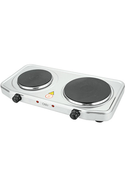 OSIO OHP-2218 Διπλή ηλεκτρική εστία κουζίνας inox με θερμοστάτη 15.5 cm – 18....
