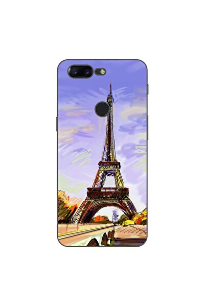 OEM Husa compatibila cu OnePlus 5T Silicon Gel Tpu Model Desen Turnul Eiffel