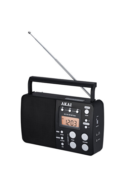 AKAI APR-200 Φορητό ψηφιακό ραδιόφωνο παγκοσμίου λήψης με Aux-In και έξοδο ακ...