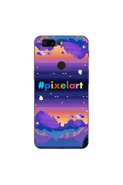 OEM Θήκη συμβατή με OnePlus 5T από σιλικόνη gel TPU με σχέδιο Pixel Art Τοπίο