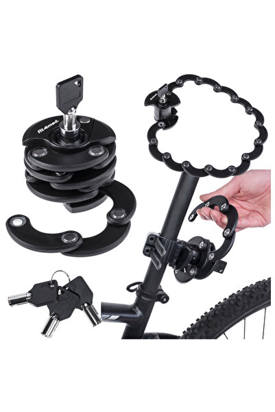 Mardil Antifurt Bicicleta Cu Cheie Tip U-Lock, Lungime 60 Cm, Protectie Maxim...