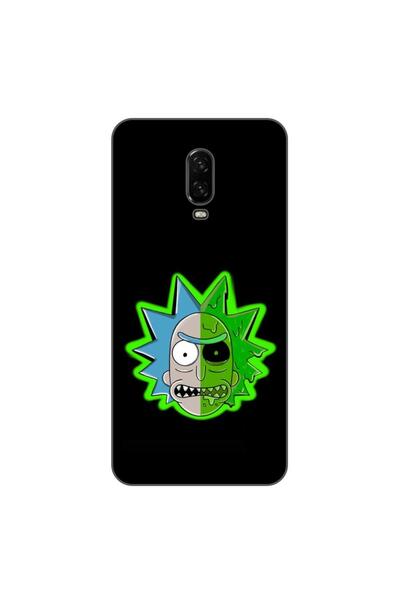 OEM Калъф, съвместим с OnePlus 6T, силиконов гел TPU модел Рик и Морти Извънз...
