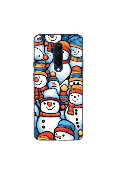 OEM Θήκη συμβατή με OnePlus 7T Pro, από σιλικόνη gel TPU, με σχέδιο χιονάνθρω...