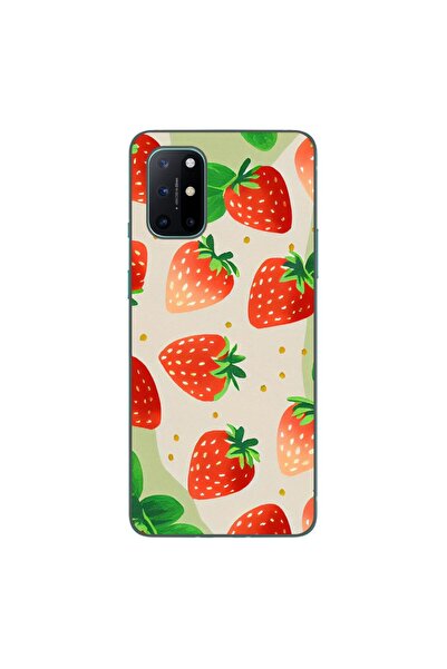 OEM Husa compatibila cu OnePlus 8T Silicon Gel Tpu Model Capsuni Pattern