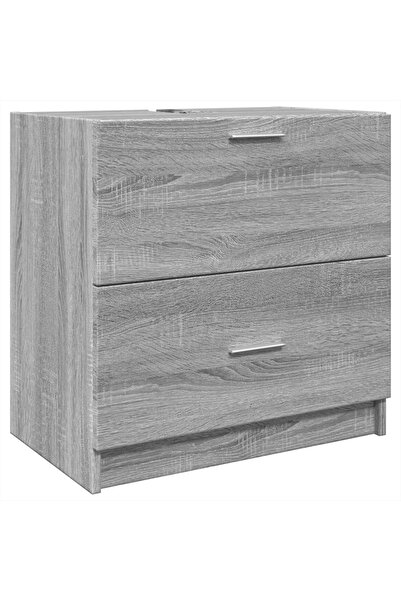 vidaxl Dulap de chiuvetă, gri sonoma, 59x37x59 cm, lemn prelucrat