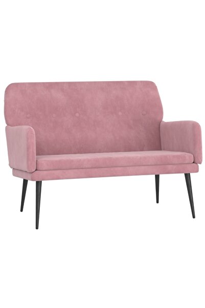 vidaxl Bench, pink, 108x79x79 cm, Velvet