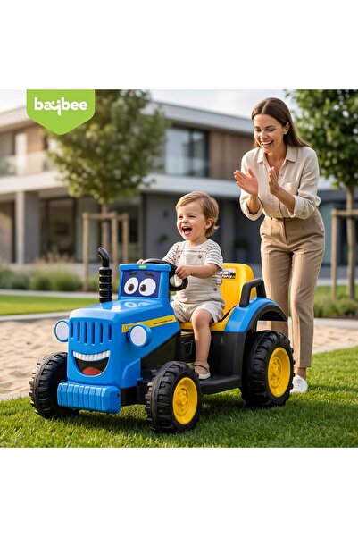 BAYBEE جرار كهربائي للأطفال مع جهاز تحكم عن بعد |   سيارة تعمل بالبطارية 12 ف...