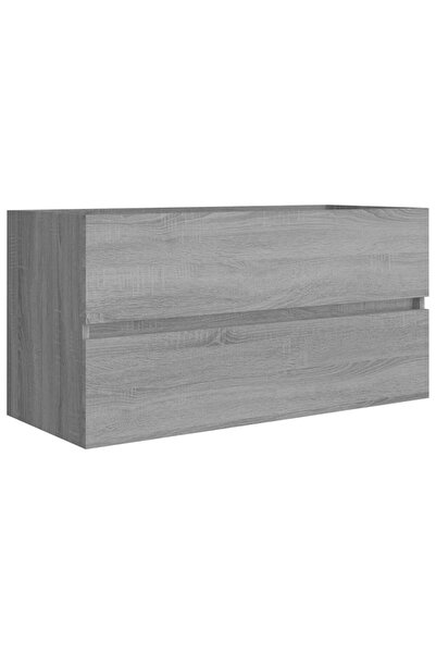 vidaxl Sink cabinet, sonoma grey, 90x38.5x45 cm, processed wood