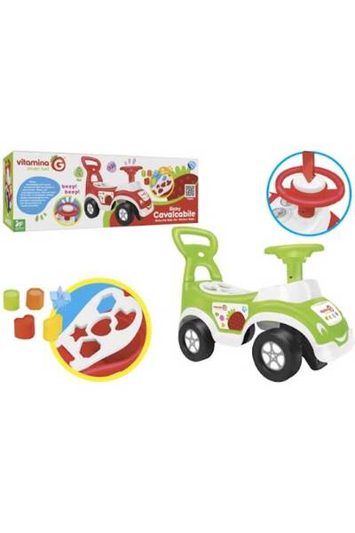GLOBO Vitamina G Mίνι Όχημα Κίνησης με Παιχνίδι Παζλ Red 8014966055617
