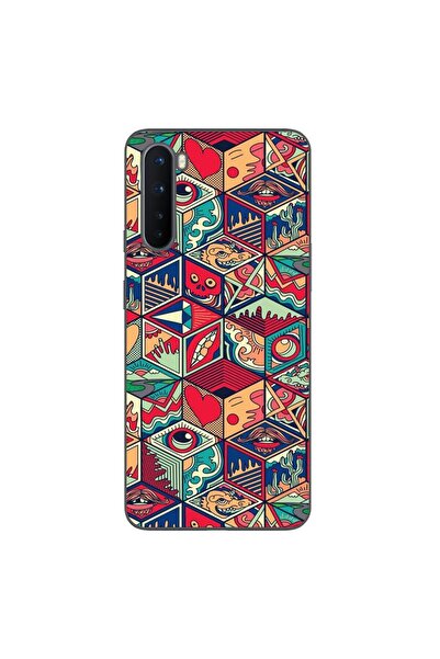 OEM Θήκη συμβατή με OnePlus Nord από σιλικόνη gel TPU με γεωμετρικό σχέδιο Po...