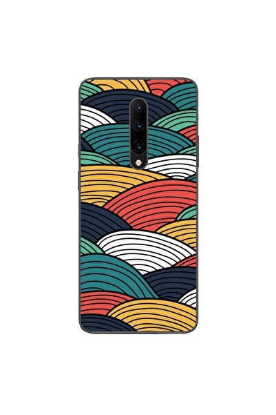 OEM Husa compatibila cu OnePlus 7 Pro Silicon Gel Tpu Model Abstract Striped ...