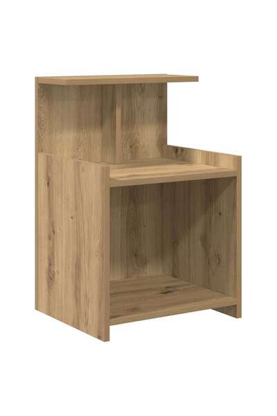 vidaxl Dulap de noapte Stejar Artizanal 40 x 35 x 60 cm Lemn compozit
