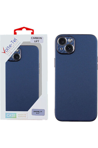 Other Volte-Tel Carbon Lift Back Cover Σιλικόνης Μπλε (iPhone 14) 6.1''