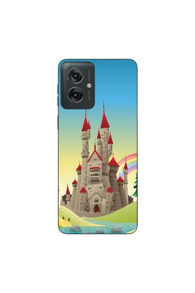 OEM Case compatible with Motorola Moto G55 Silicone Gel Tpu Castle Pattern