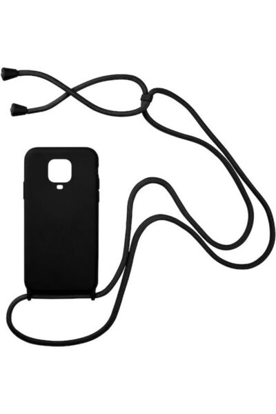 Other Sonique Carryhang Υγρή Θήκη Πλάτης Σιλικόνης 0.5mm με Λουράκι Μαύρο (Re...