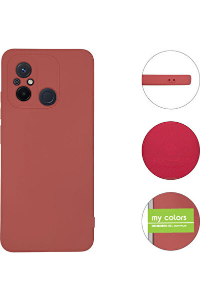 Other Σονίκ Πίσω Κάλυμμα Σιλικόνης Μπορντό (Redmi 12C)