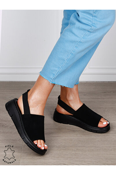 ANGEL BLUE Women 'Sandals Made of Genuine Leather with Modern Design and Elas...