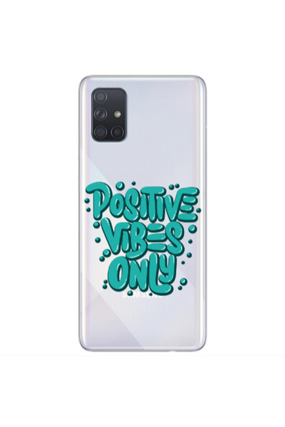 Other Samsung A71 Positive Vibes Only Transparent Silicone TPU Θήκη