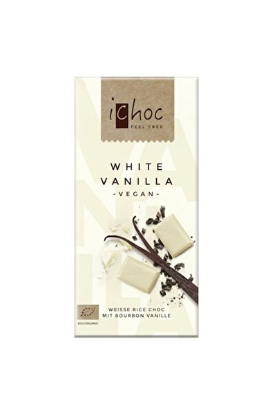 Ichoc Ciocolată albă BIO cu vanilie, Ichoc, 80 g