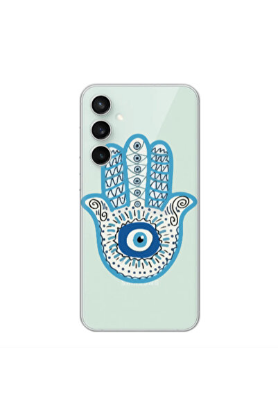 Other Samsung S24 Plus Evil eye bead in hand Transparent Silicone TPU Θήκη