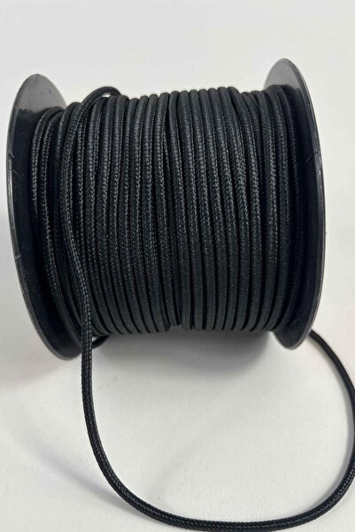Hobigram Κορδόνι Paracord Premium 3 χιλιοστών, 10 μέτρα, μαύρο – Μπρελόκ μακρ...