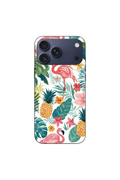 OEM Husa compatibila cu Apple iPhone 17 Pro Max Silicon Gel Tpu Model Tropica...