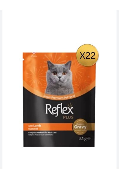 REFLEXX طعام رطب للقطط بنكهة لحم الضأن في المرق 85غ