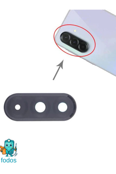 Fodos Samsung Galaxy A36 Arka Kamera Camı Lensi Çerçeveli Komple SM-A366B Uyumlu