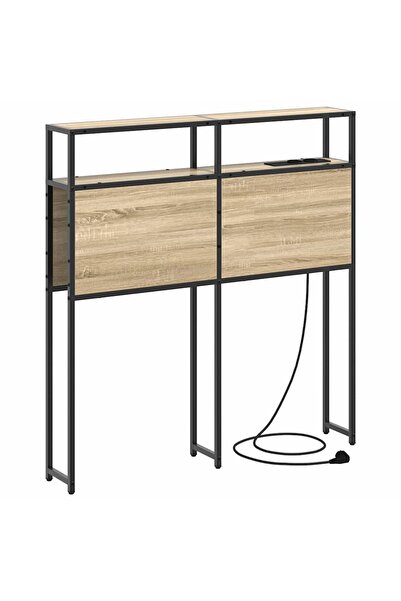 vidaxl Tăblie de depozitare cu raft Stejar sonoma 80 cm Lemn compozit