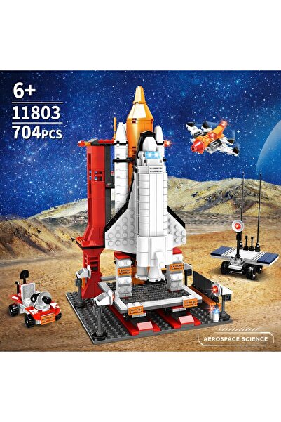 Minibric Set de Constructie Piese Tip Blocuri Construit Spacecraft Jucarie Na...