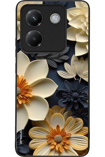 Other Θήκη Sonique Σειράς 3D Λουλουδιών για Xiaomi Poco M7 Pro 5G Εκρού