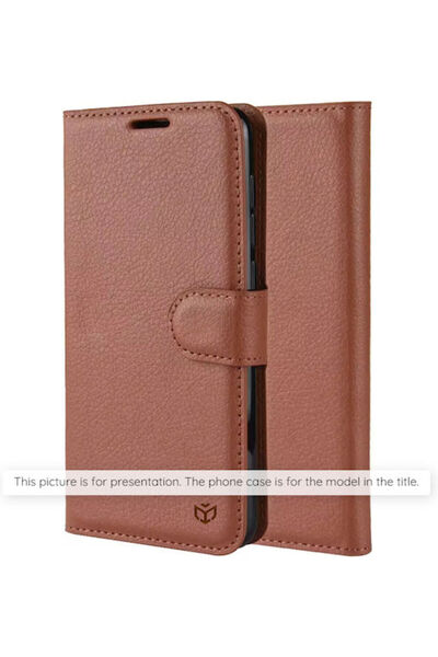 Techsuit Θήκη Folio Δερμάτινη / Σιλικόνης Καφέ (Realme 14 Pro) Κωδικός: KF234...
