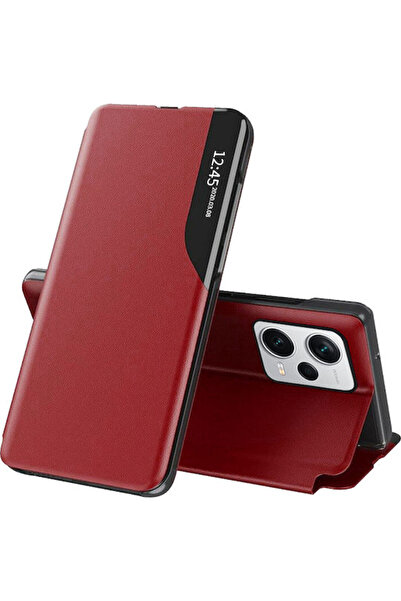 Techsuit eFold Book Συνθετικό Δέρμα Κόκκινο (Redmi Note 12 Pro / Poco X5 Pro)
