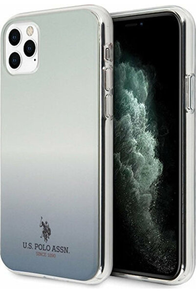 U.S. Polo Assn. Μπλε Πίσω Κάλυμμα Σιλικόνης με Σχέδιο Ντεγκραντέ (iPhone 11 P...
