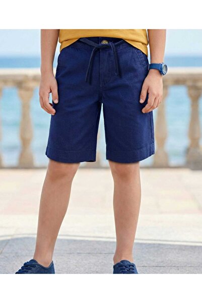 Pine kids Cotton Elastane Woven Above Knee Length Short - Navy Blue