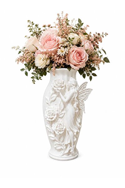 Pond Design 3D Design Modern Decorative Stylish Rose Angel Vase
