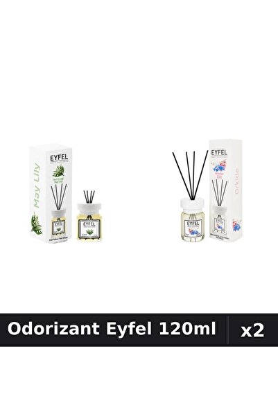 Eyfel Set 2 Odorizante Camera cu Betisoare 120ml - Lacramioare, Orhidee