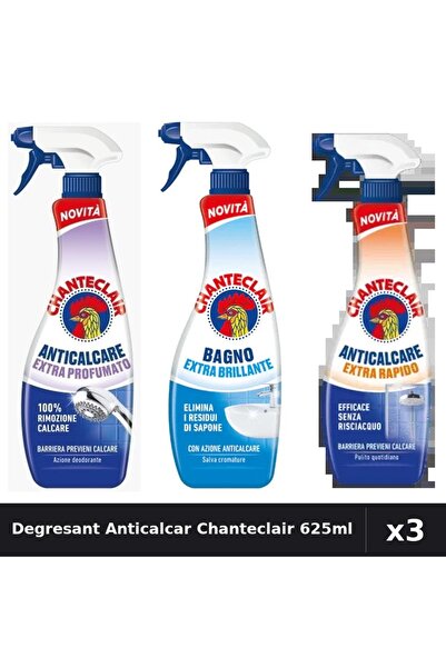 Chanteclair Set 3 Degresant Anticalcar 625ml - Parfumat, Rapid, Stralucire