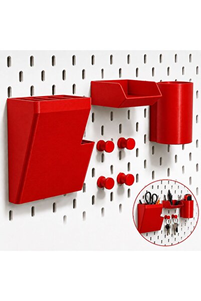 Basart Pegboard Düzenleyici Seti | Duvar Organizeri Kalemlik Raf Askılık | 3D...
