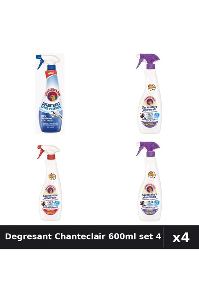 Chanteclair Set 4 Degresant Universal 600ml + Detartrant 625ml - Lavanda, Mar...
