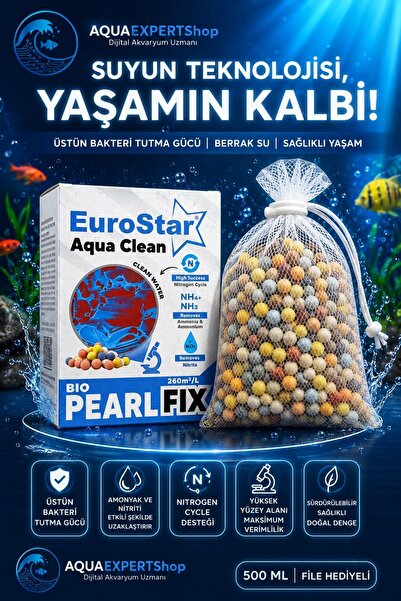 EuroStar Akvaryum Filtre Malzemesi – Güçlü Bakteri Tutunumu – File Hediyeli -...