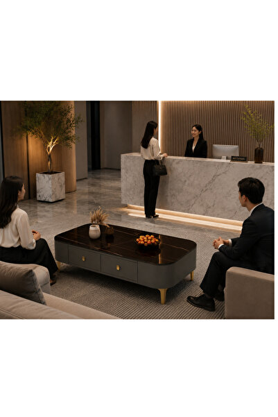 luxino Black and gray Coffee Table 120cm*60cm*40cm