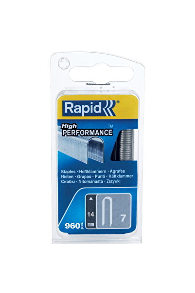 Rapid 40109524, set de 960 de capse cu fir plat No. 7, 14 mm